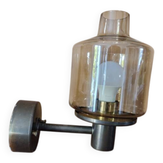 Hans Agne Jacobsson (1919-2009) - Brass and yellow tinted glass applique