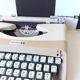 Underwood typewriter with 70s carry bag