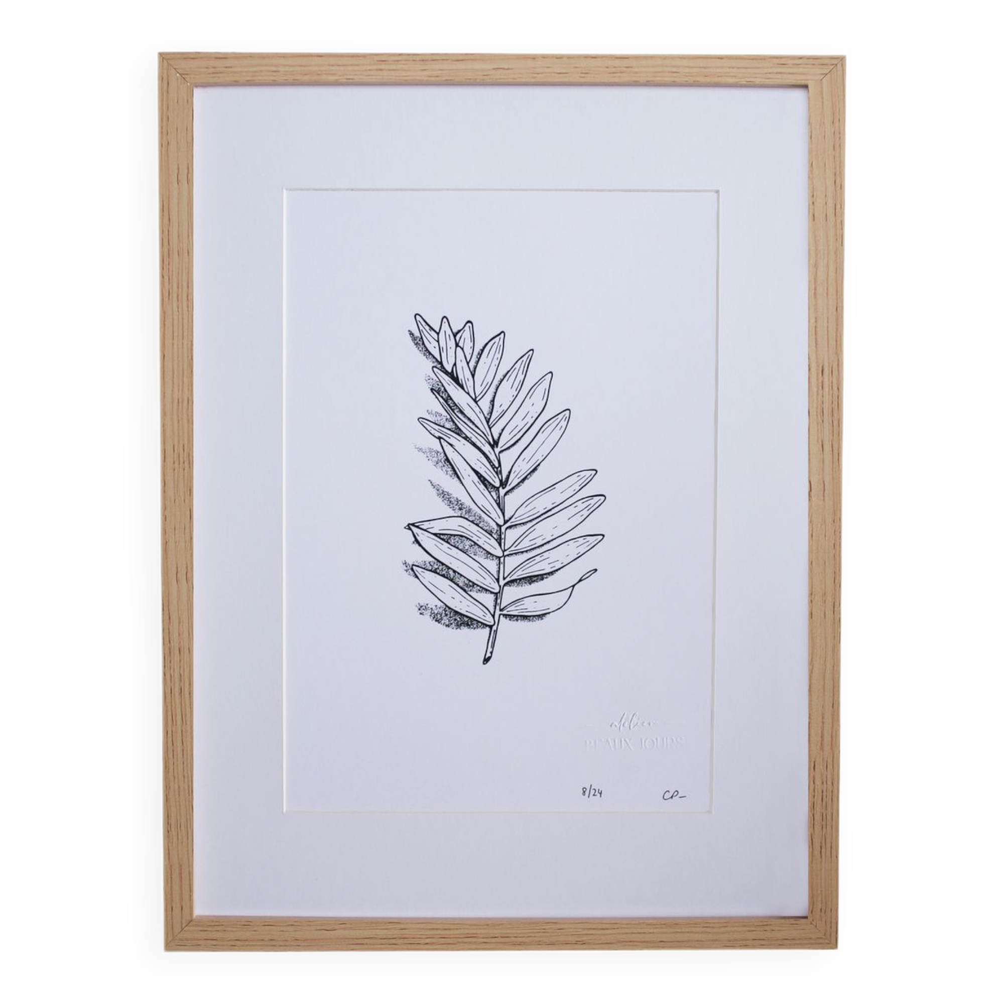 “La rameau” screen print in limited edition