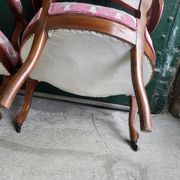 Paire de fauteuils louis philippe en noyer
