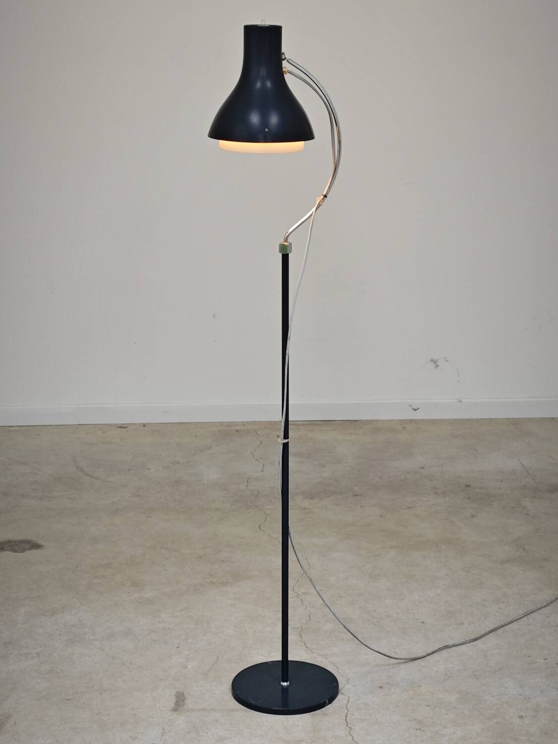 Lampadaire réglable anthracite 1716 par Josef Hurka pour Napako