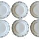 Antique flat earthenware plates from Saint-Amand (North)