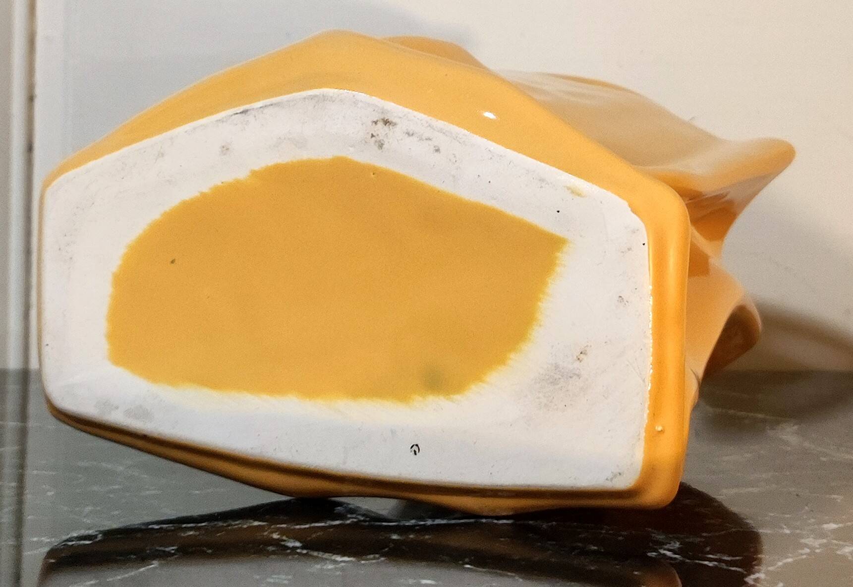 Crumpled ceramic vase 1980