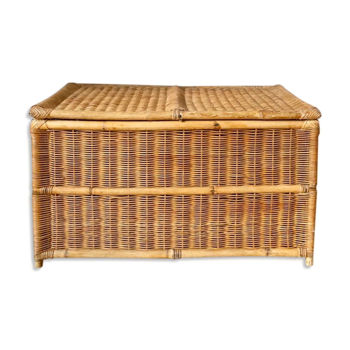 Antique wicker chest