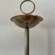 Vintage standing ashtray, 70's, golden metal, marble base