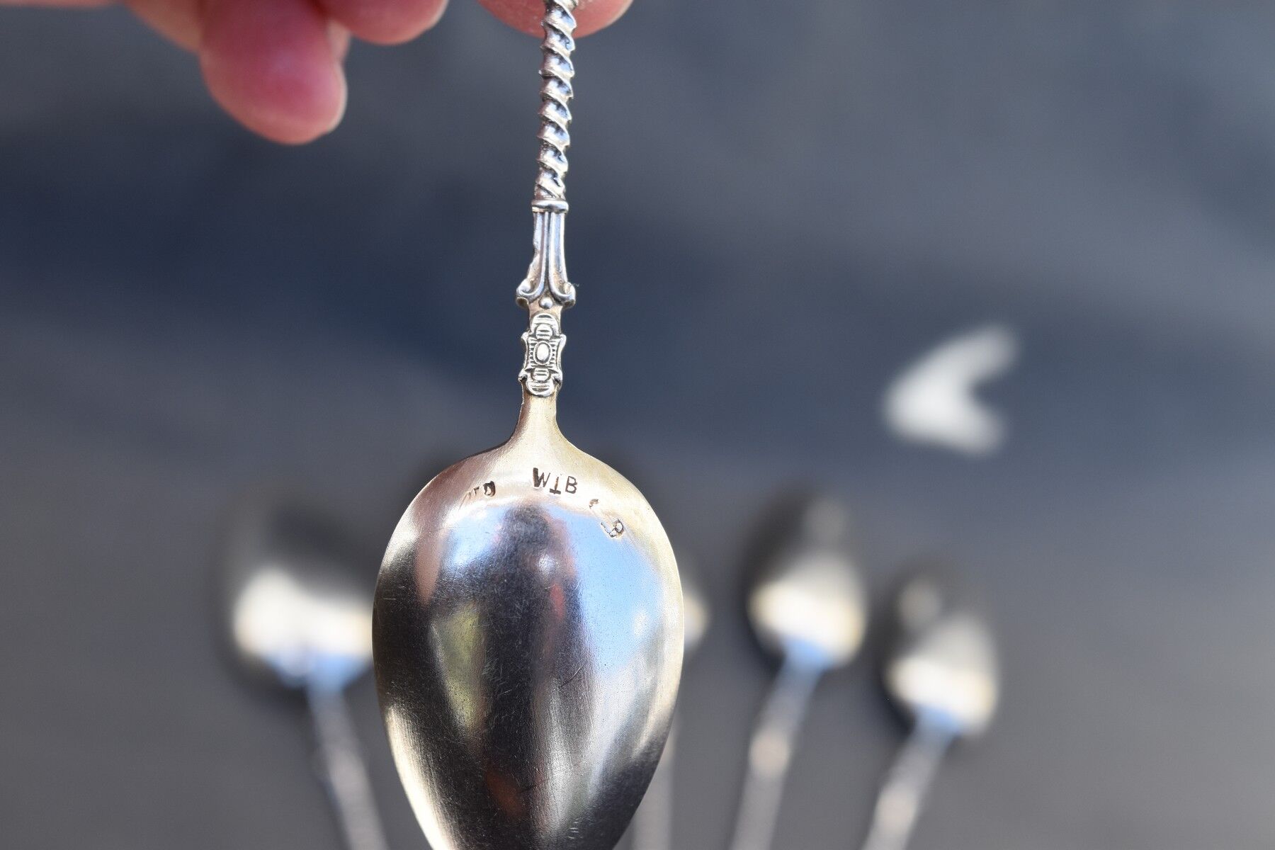 6 petites cuillères a café argent 800 w t b wilhelm binder germany