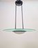 Vintage Italian Glass Disc UFO Pendant Lamp, 1980s