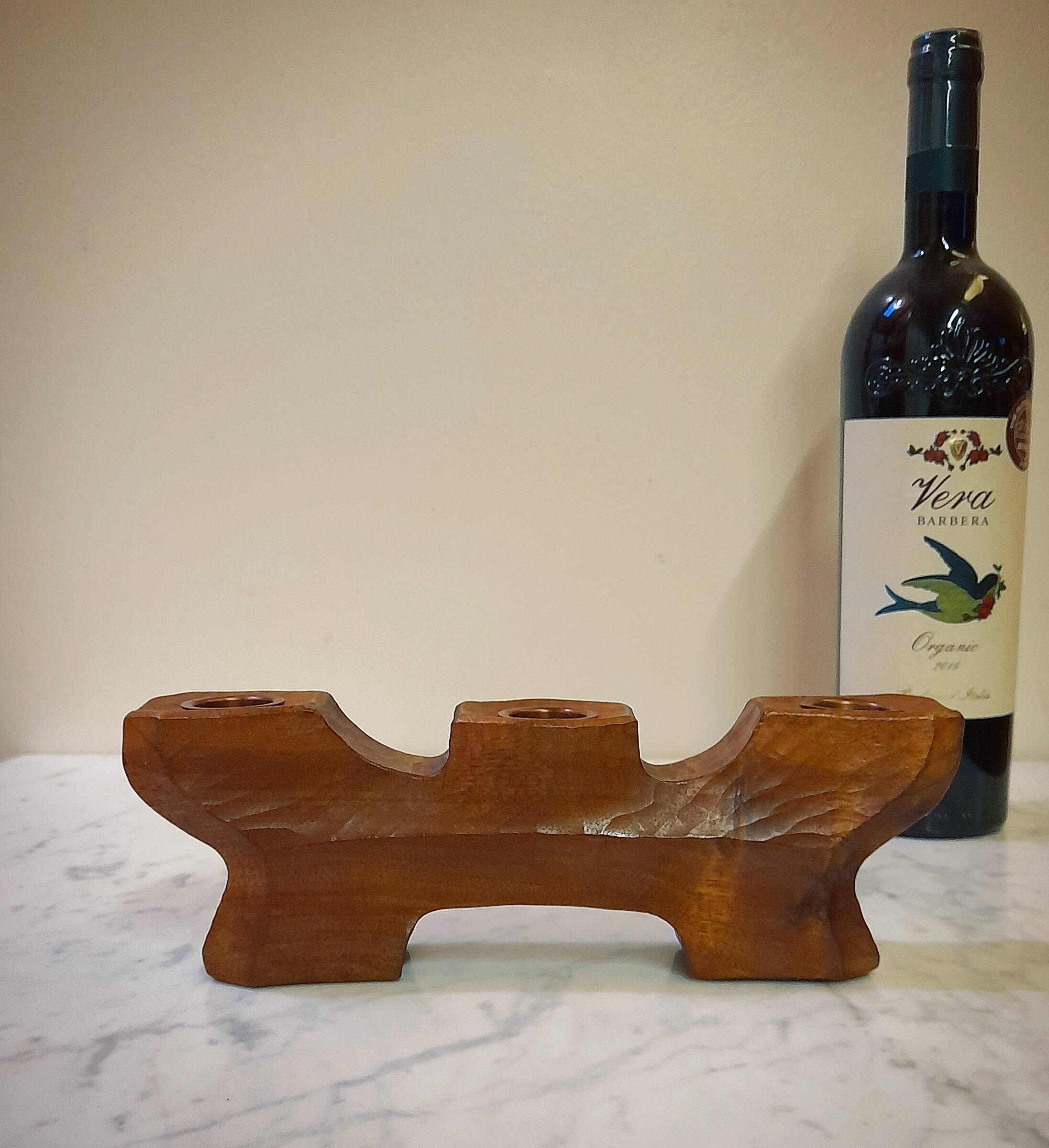 Reversible Anthroposophical Candle Holder in Lemon Tree, Dornach School