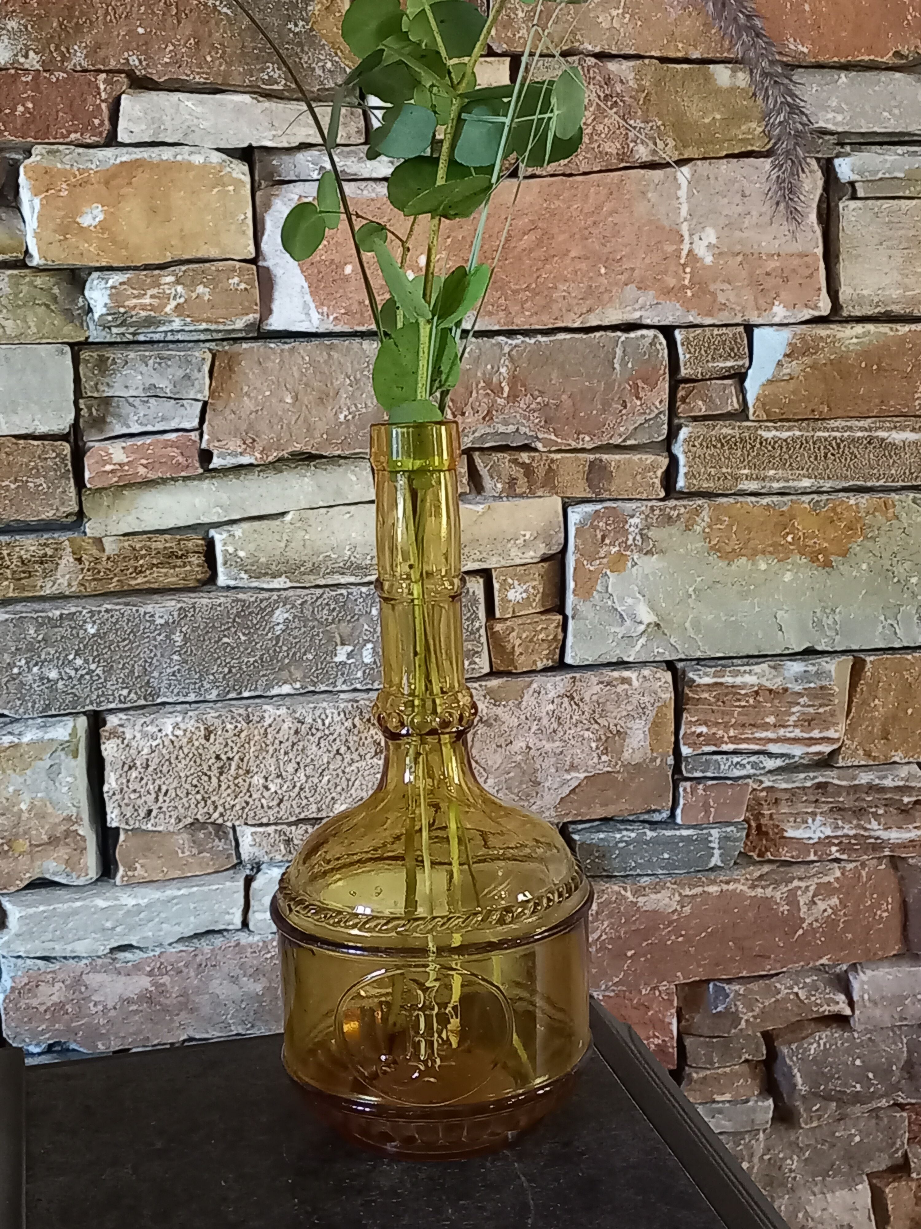 Vase soliflore shaped bottle true vintage