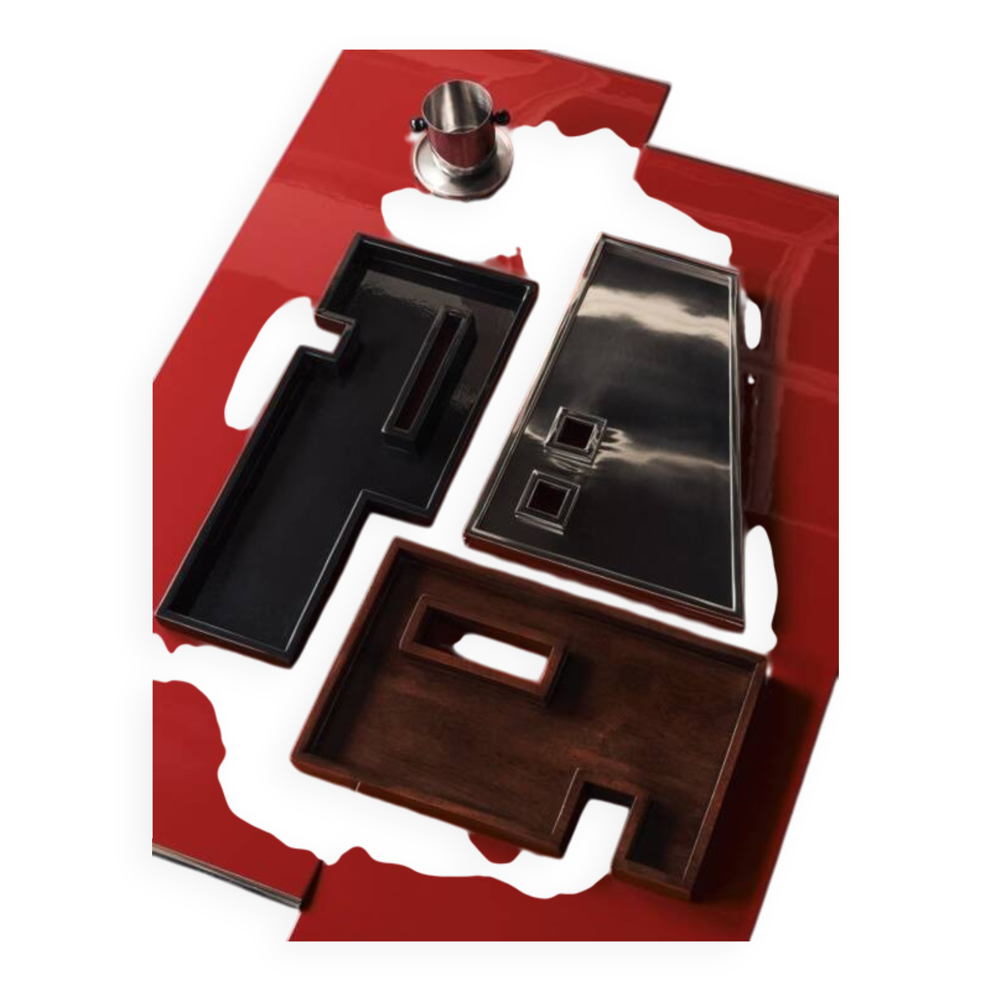 Garance Vallée for Monoprix. Trio of designer trays