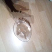 Art Deco style glass vase from the 50s