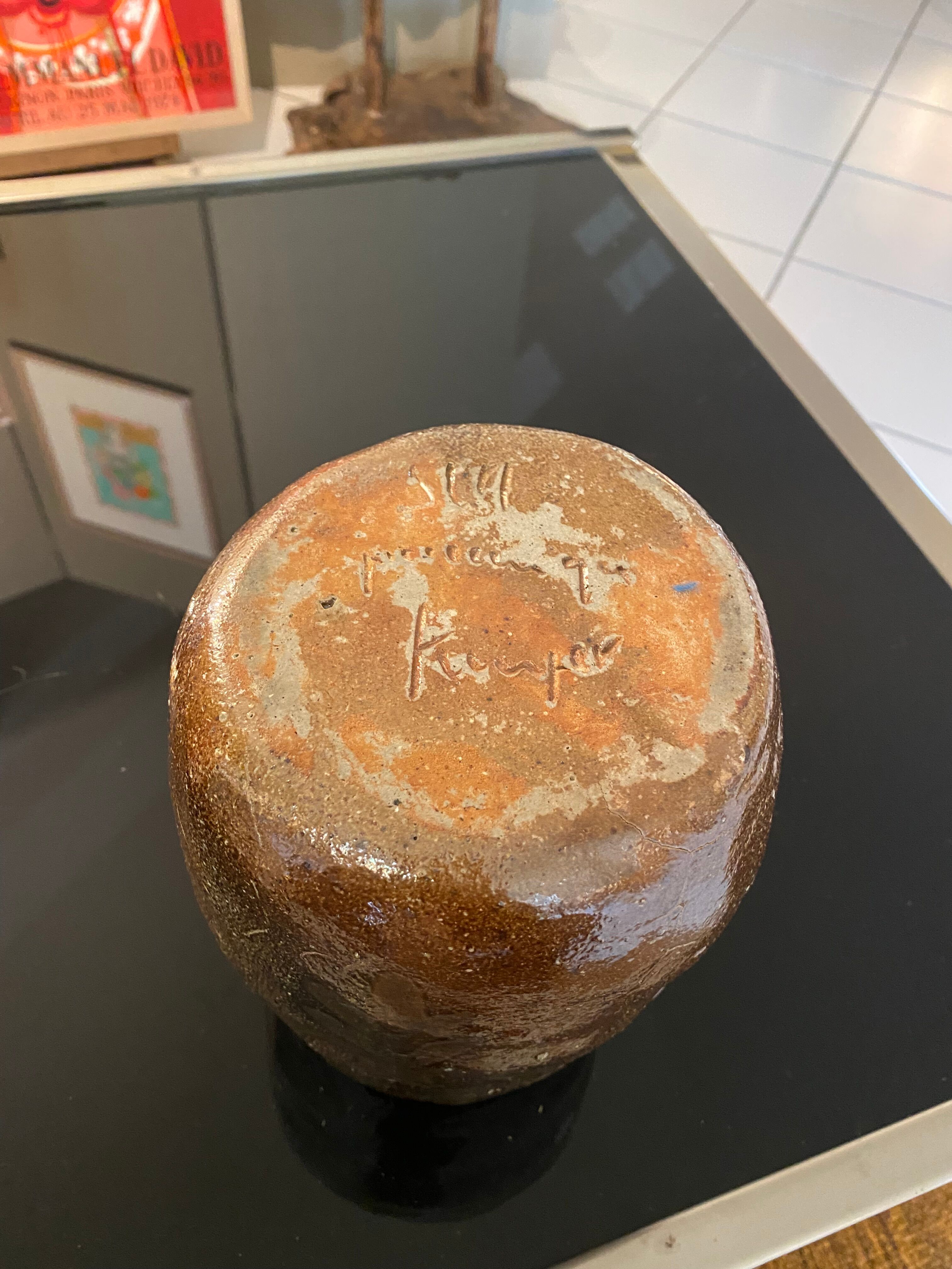 Brutalist ceramic pitcher