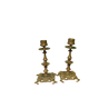 Pair of antique brass candlesticks – Napoleon III style