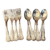 Set of 16 vintage silver-plated cutlery