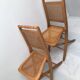 Pair vintage cannesy folding chairs