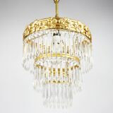 Chandelier by Zeleznobrodske Sklo, Czechoslovakia, 1970s