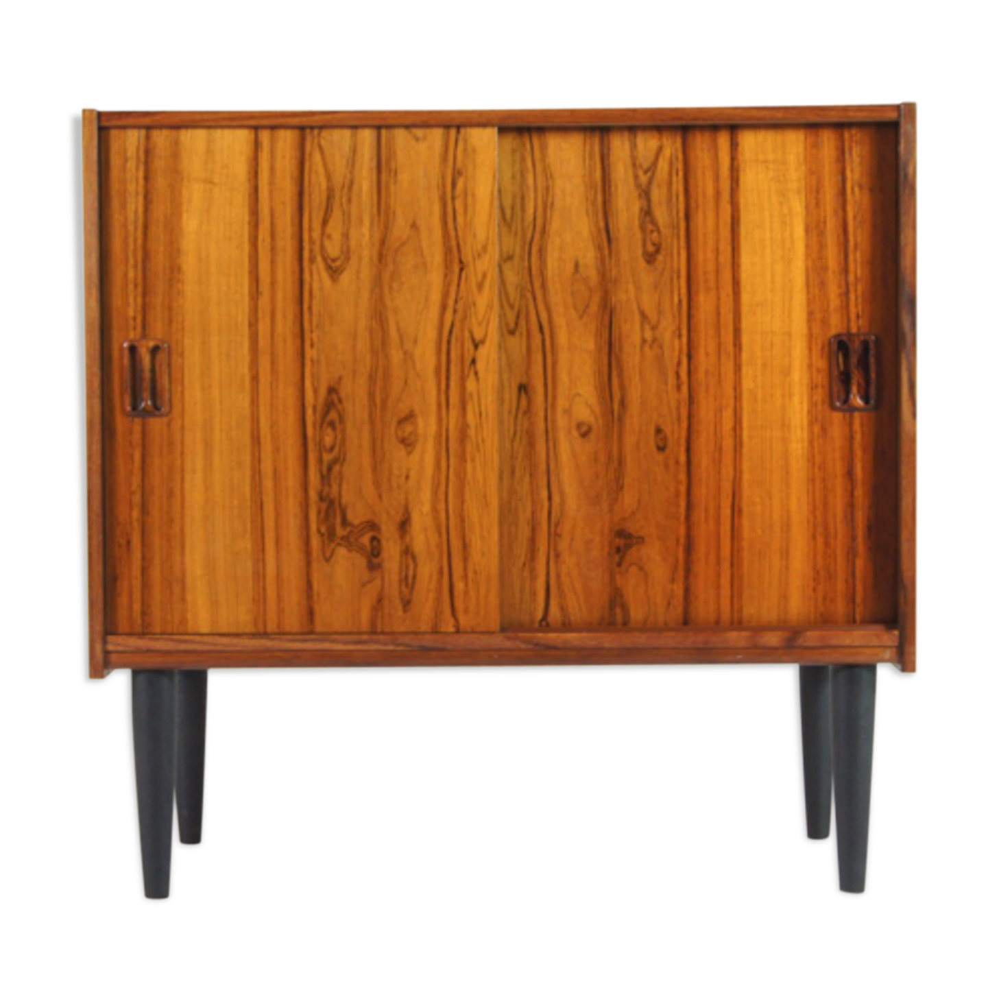 Vintage Danish retro hi-fi furniture in rosewood