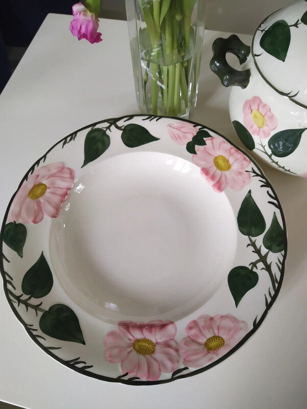 Wild Rose Villeroy & Boch soup dish and plate
