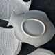 Lot de 4 assiettes poisson en faïence blanche
