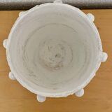 White revamped vintage vase