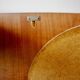 Vintage rosewood and ceramic mirror by berthold muller 1950