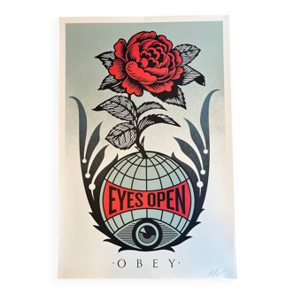 SHEPARD FAIREY (OBEY) - “EYES OPEN” screen print