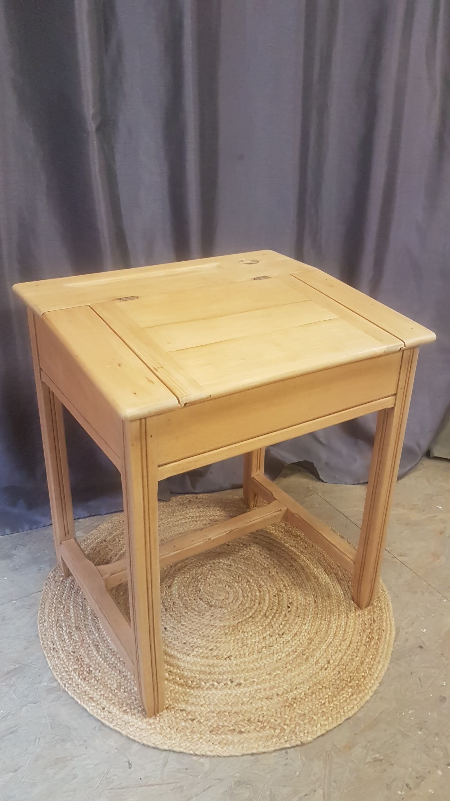 80s beech school desk