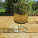 11 gray smoked glass foot glasses in excellent vintage condition