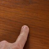 Tension pole free standing rose gold aluminum Omni wall unit by George Nelson