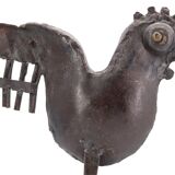 Brutalist metal bird, 80s