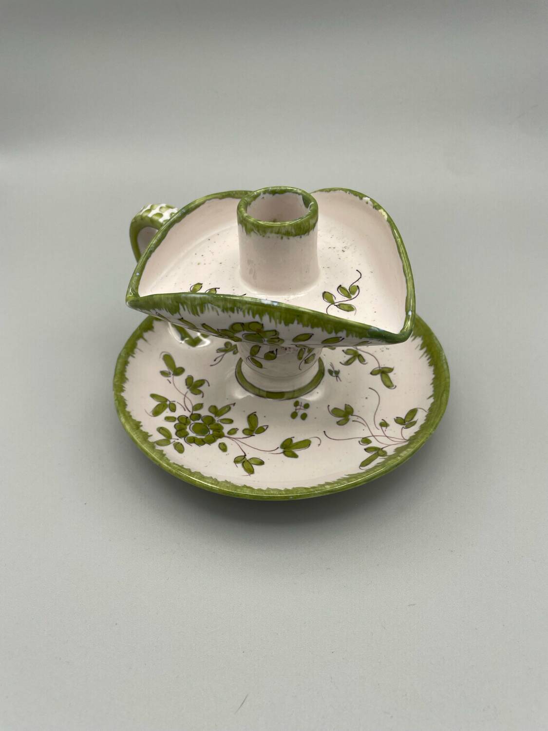 Martres-Tolosane hand candlestick, signed