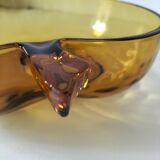 Vintage pressed glass apple salad bowl