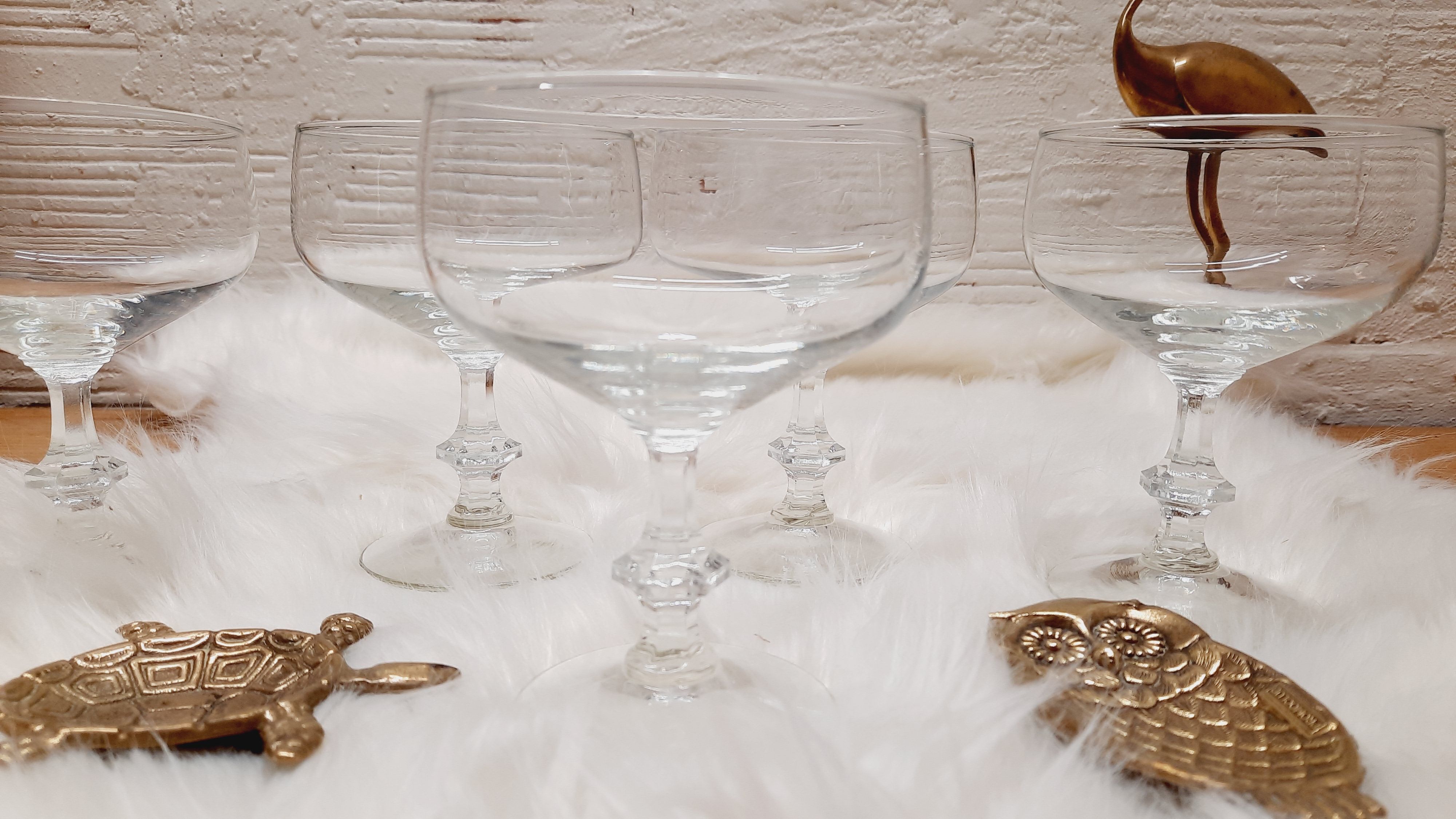 Set 5 coupes à champagne