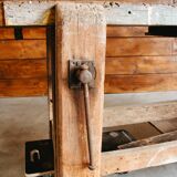 Old wooden workbench
