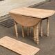 Table de banquet ronde extensible à volets Louis Philippe rénovée 10 pieds