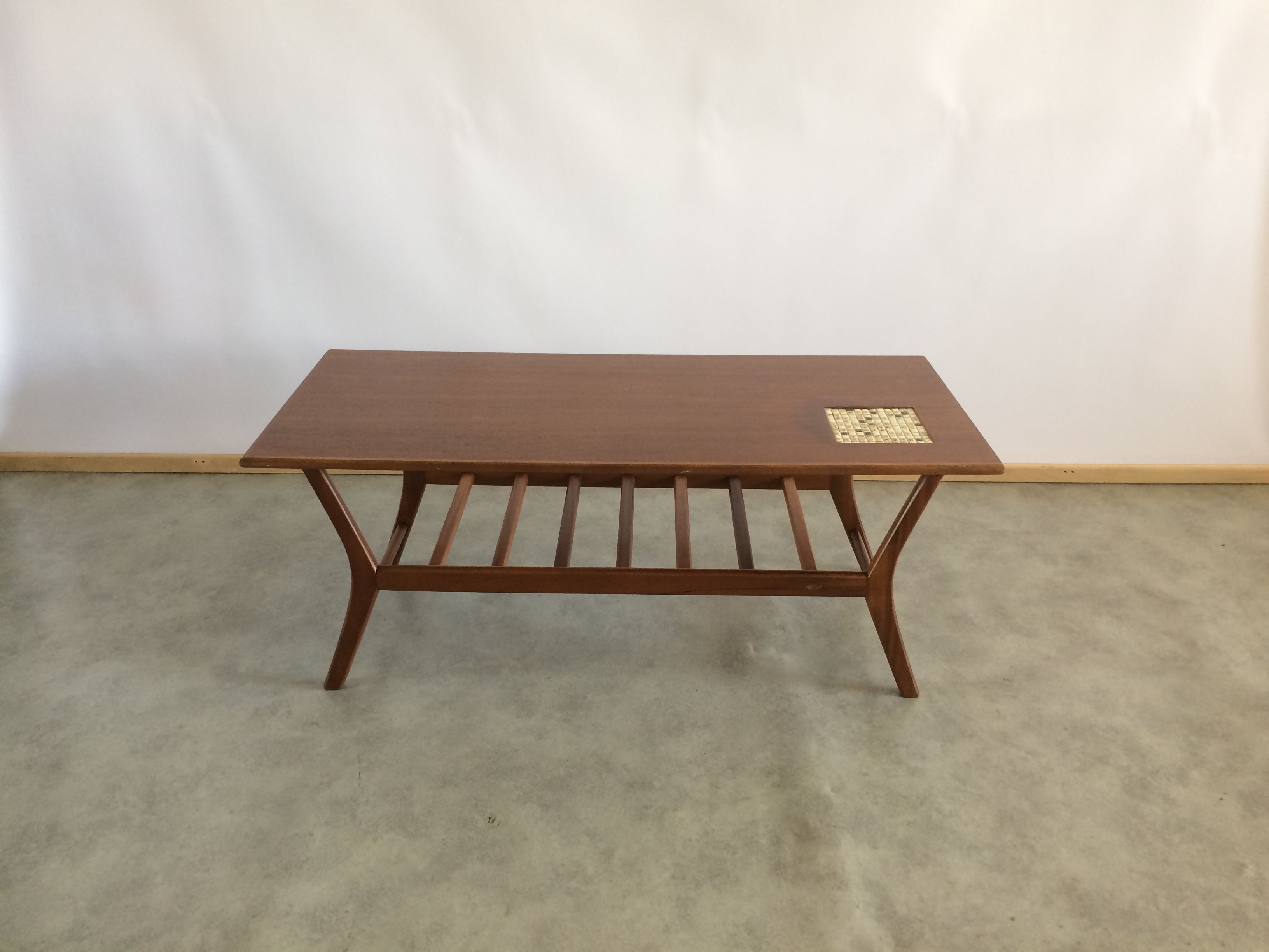 Louis van Teeffelen vintage teak coffee table for Wébé 1960s