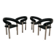 Set of 4 vintage 1970s design dining chairs modernariato.