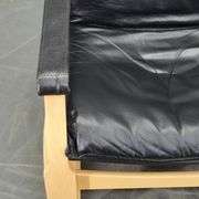 Pair of Leather Lounge Chairs by Åke Fribytter for Nelo Kroken 1960s
