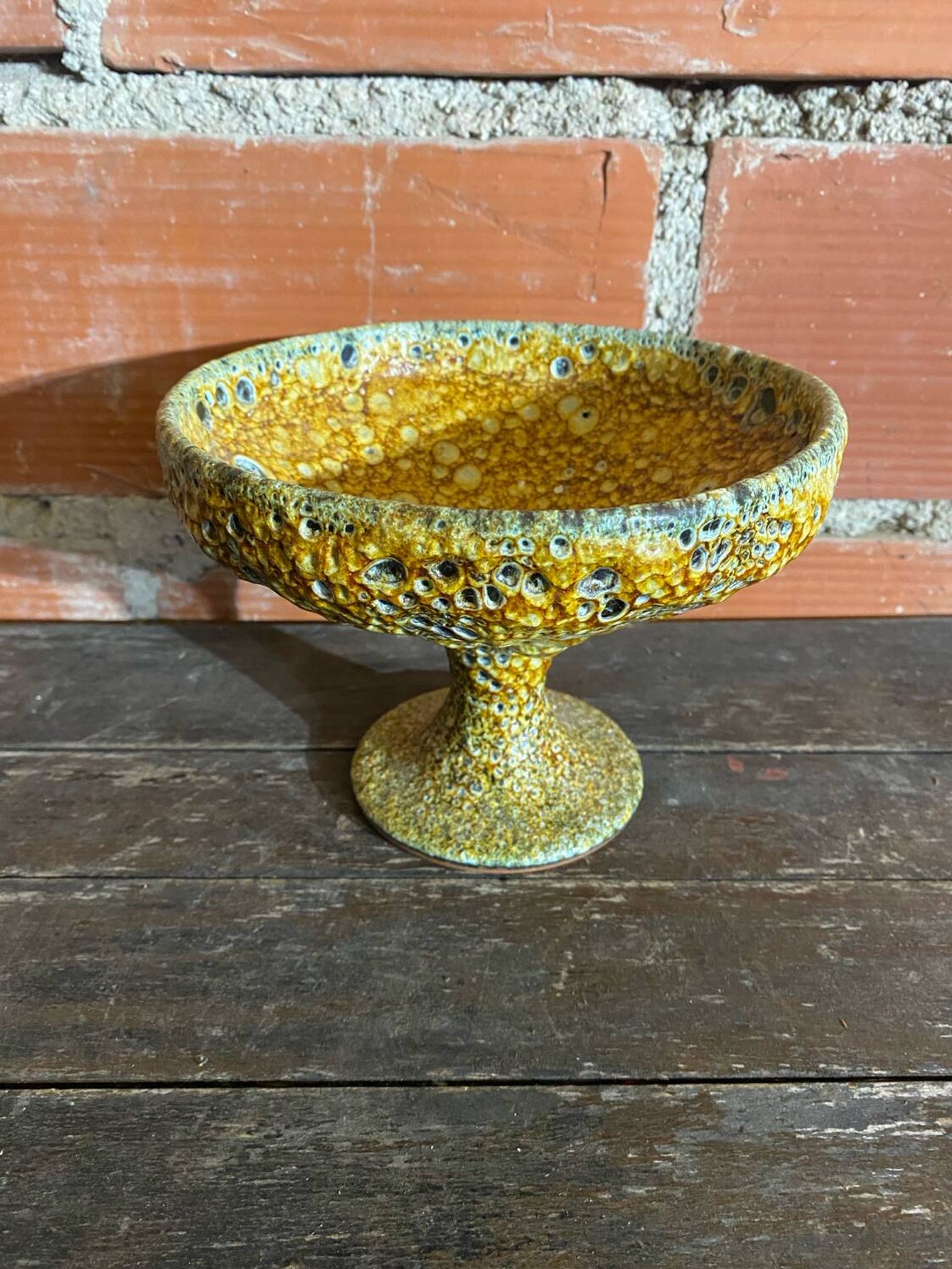 Fat Lava CHARLES CART Cyclope Honey Vintage Ceramic Bowl