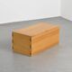 Solid elm chest by Maison Regain, 1970s