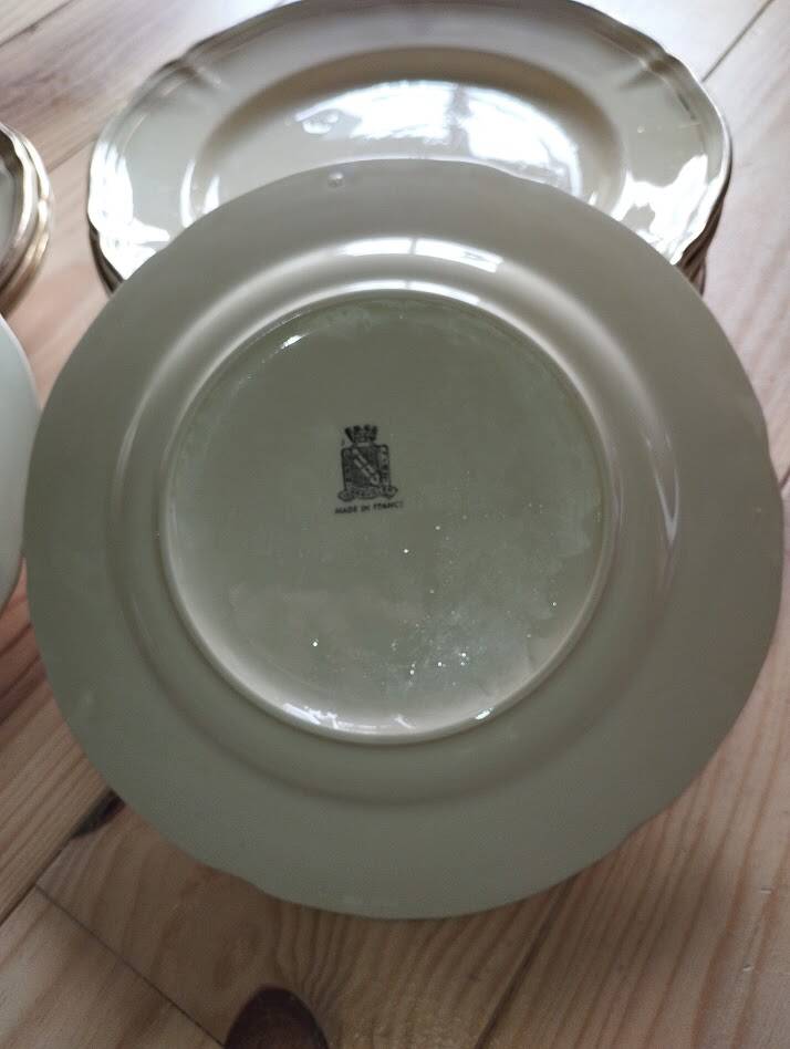 Service gien – niderviller model – set of antique plates