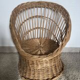 Fauteuil rotin enfant