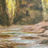 Orientalist painting rc quesnel robert morocco 1940 painting