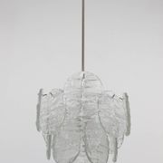 J.T. Kalmar Vienna Lustre Mid-Century in Glazed Glass, Austria, 1960s
