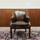 Chaise de bureau Chesterfield marron