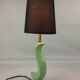 Ceramic bird lamp 1950