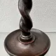 Pair of English oak Barley Twist candlesticks