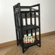 Rattan shelf, sofa end, vintage bedside table