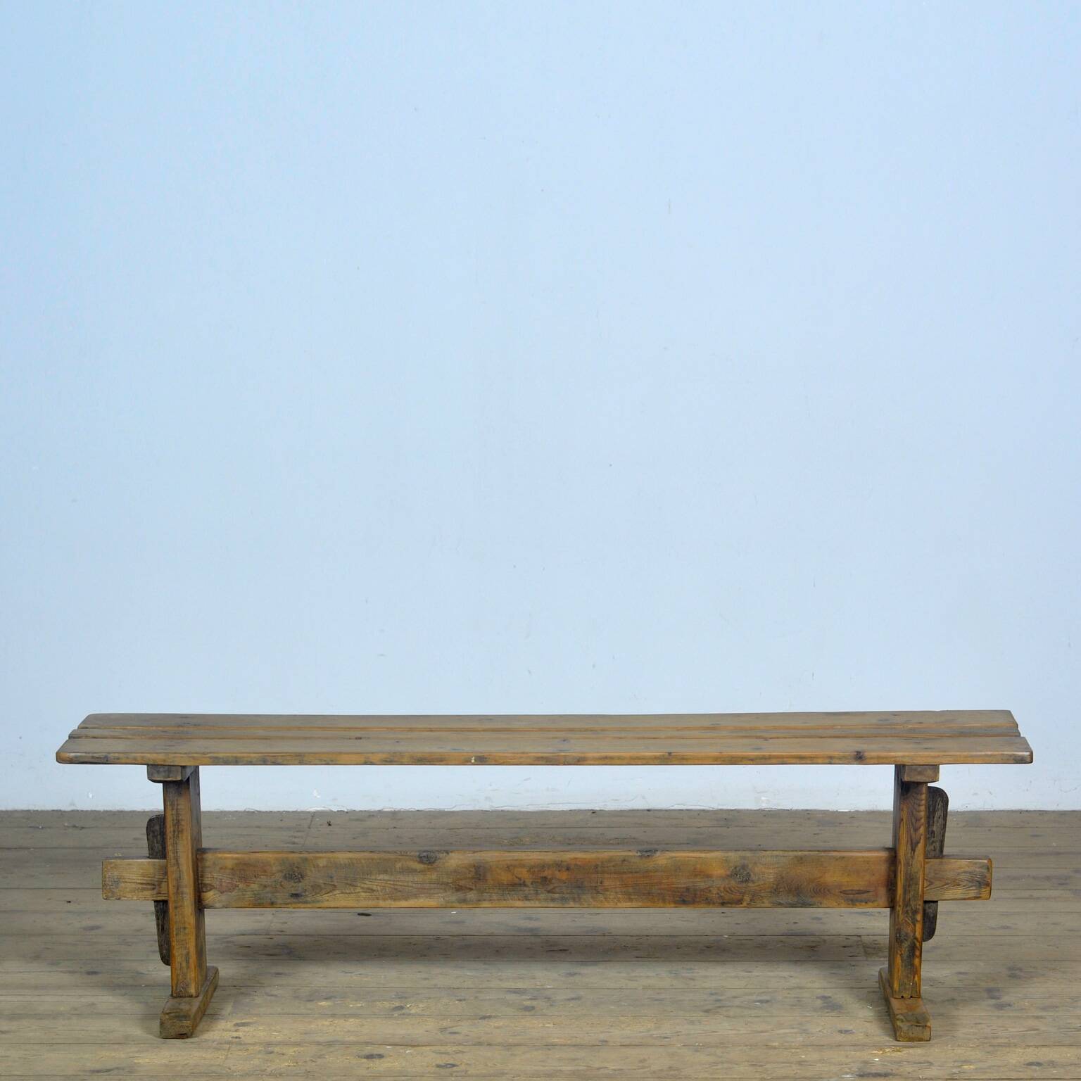 Rustic Pine Bench, 1960s