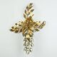 Hans koegl vintage florentine wall lamp sconce metal pioggia d'oro hollywood regency style